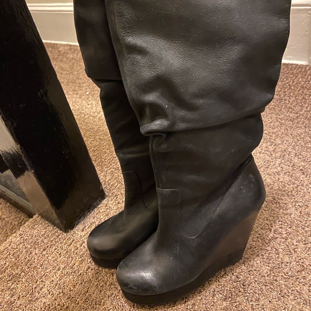 Jessica Simpson Black Over the Knee Boots